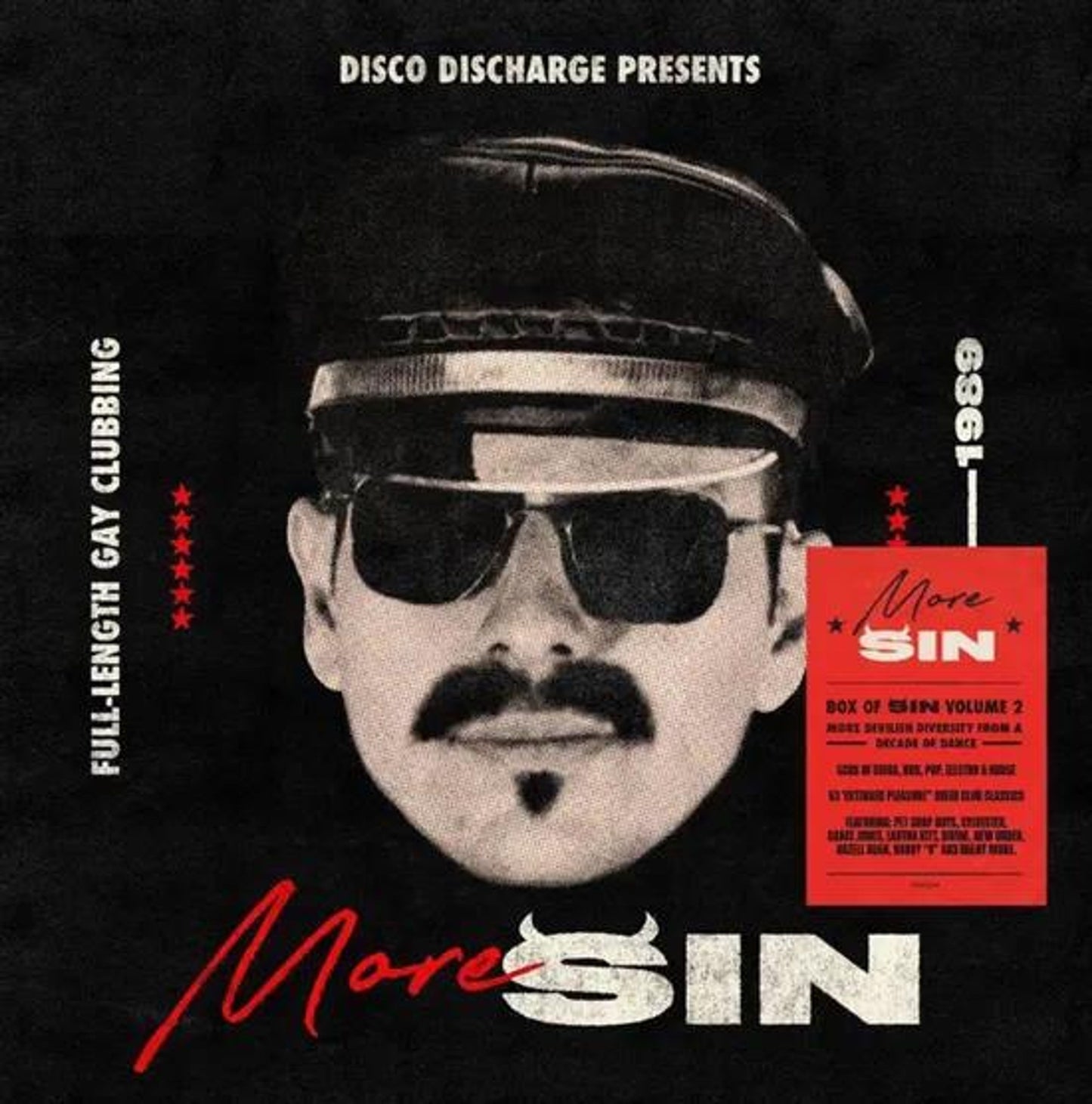 Disco Discharge Presents More Sin - Box Of Sin 2 (Full Length Gay Clubbing 1980-1989) (Box Set Black 4xVinyl)
