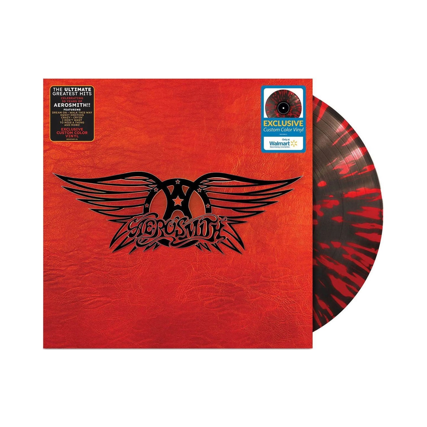 Aerosmith - Greatest Hits (Walmart Black Transparent with Red Splatter Vinyl)