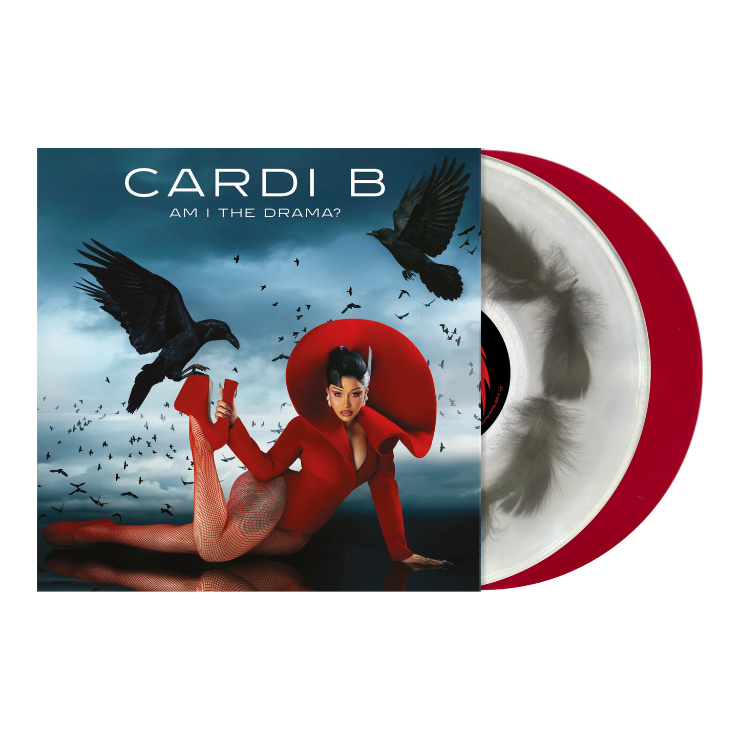 Cardi B - Am I The Drama? (Black Feather Filled & Apple-Red 2LP Vinyl)