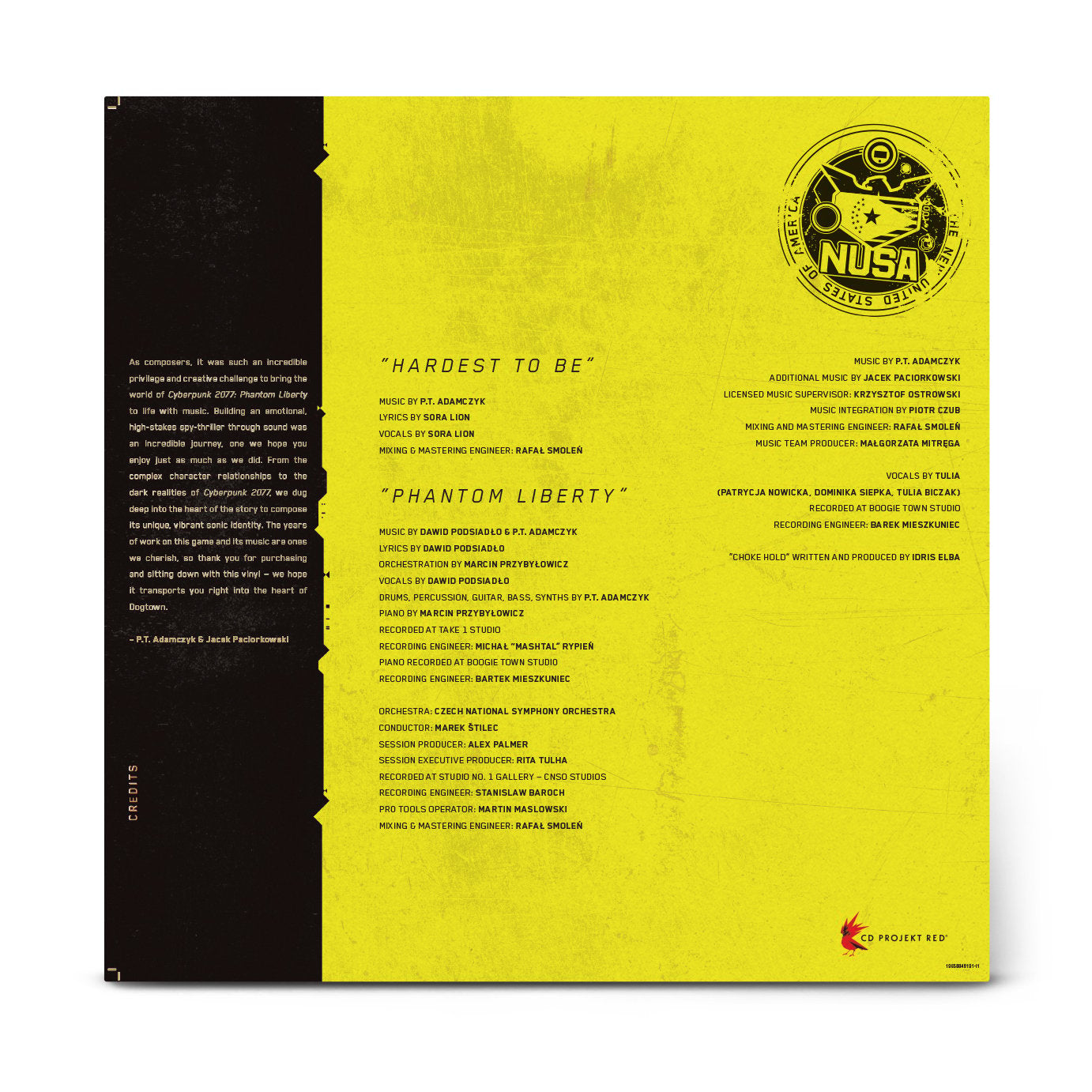 Cyberpunk 2077 Phantom Liberty Original Score (Black Vinyl)