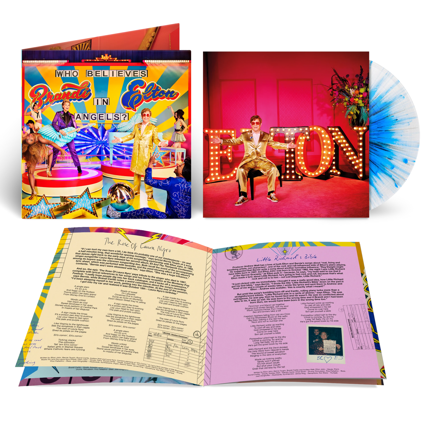 Elton John - Who Believes In Angels? (Blue Splatter Vinyl)