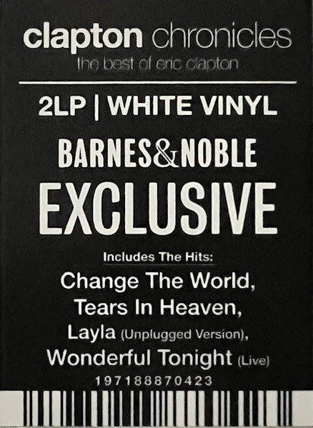 Eric Clapton - Clapton Chronicles (The Best Of Eric Clapton) (Barnes & Noble White 2LP) - Vinyl Planet 2020