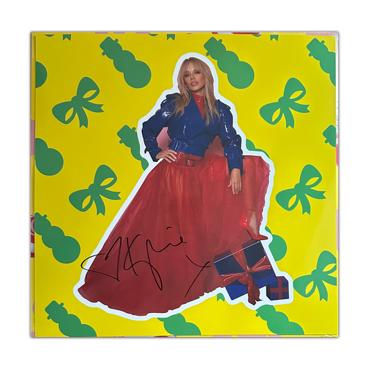 Kylie Minogue - Kylie Christmas (Fully Wrapped) (Candy Cane Vinyl + Signed 12" Art Card)