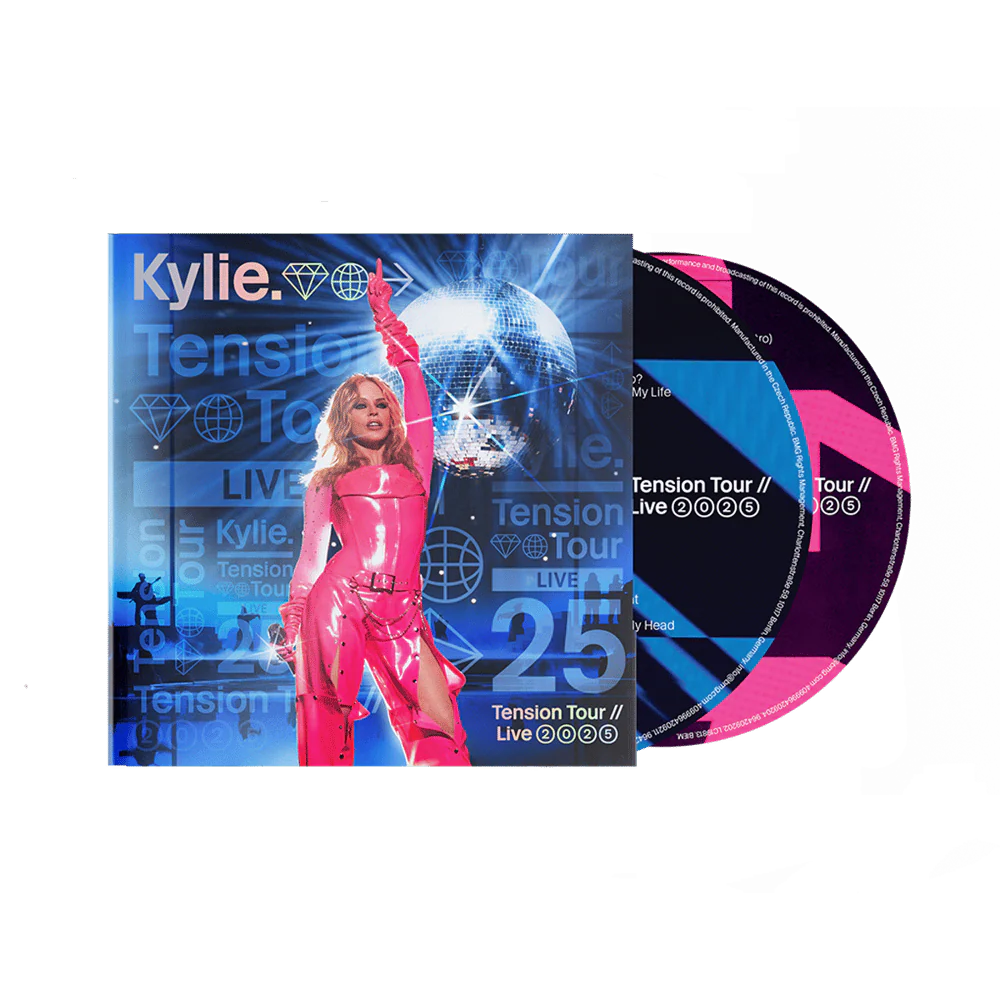 Kylie Minogue - Tension Tour // Live 2025 (Bundle with Orange & Pink 2LP Vinyl + Signed Tour-Setlist + CD)
