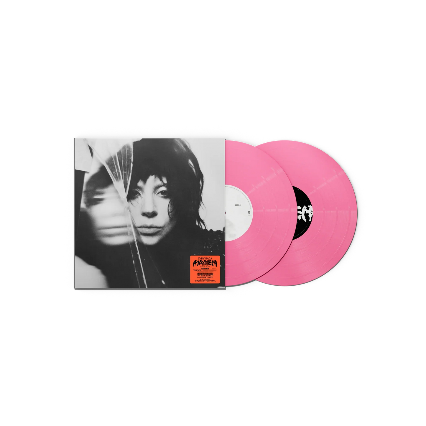 Lady Gaga - Mayhem (Urban Outfitters Opaque Hot Pink 2LP Vinyl + Poster)