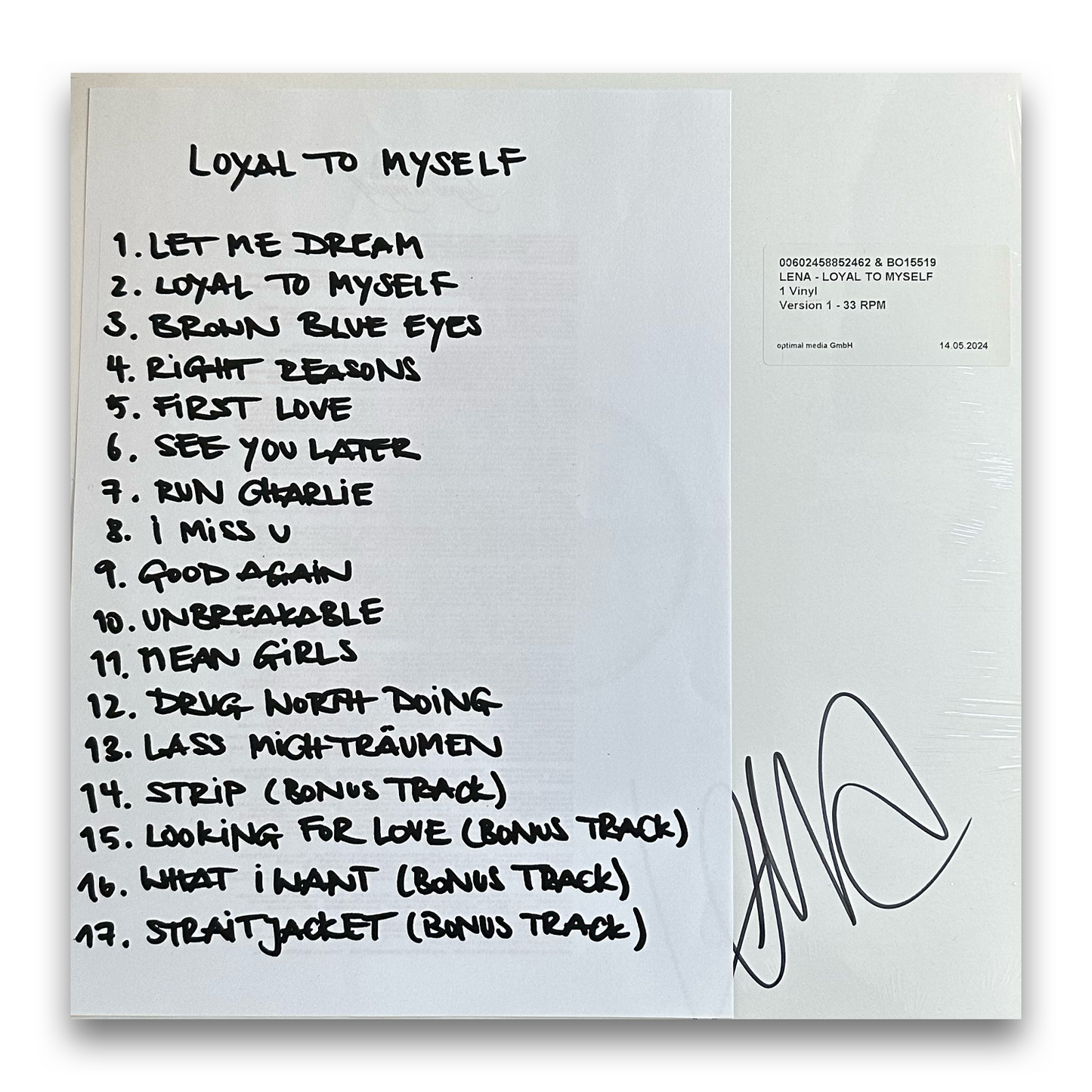Lena - Loyal To Myself (Signed & Numbered Test Pressing Black Vinyl)