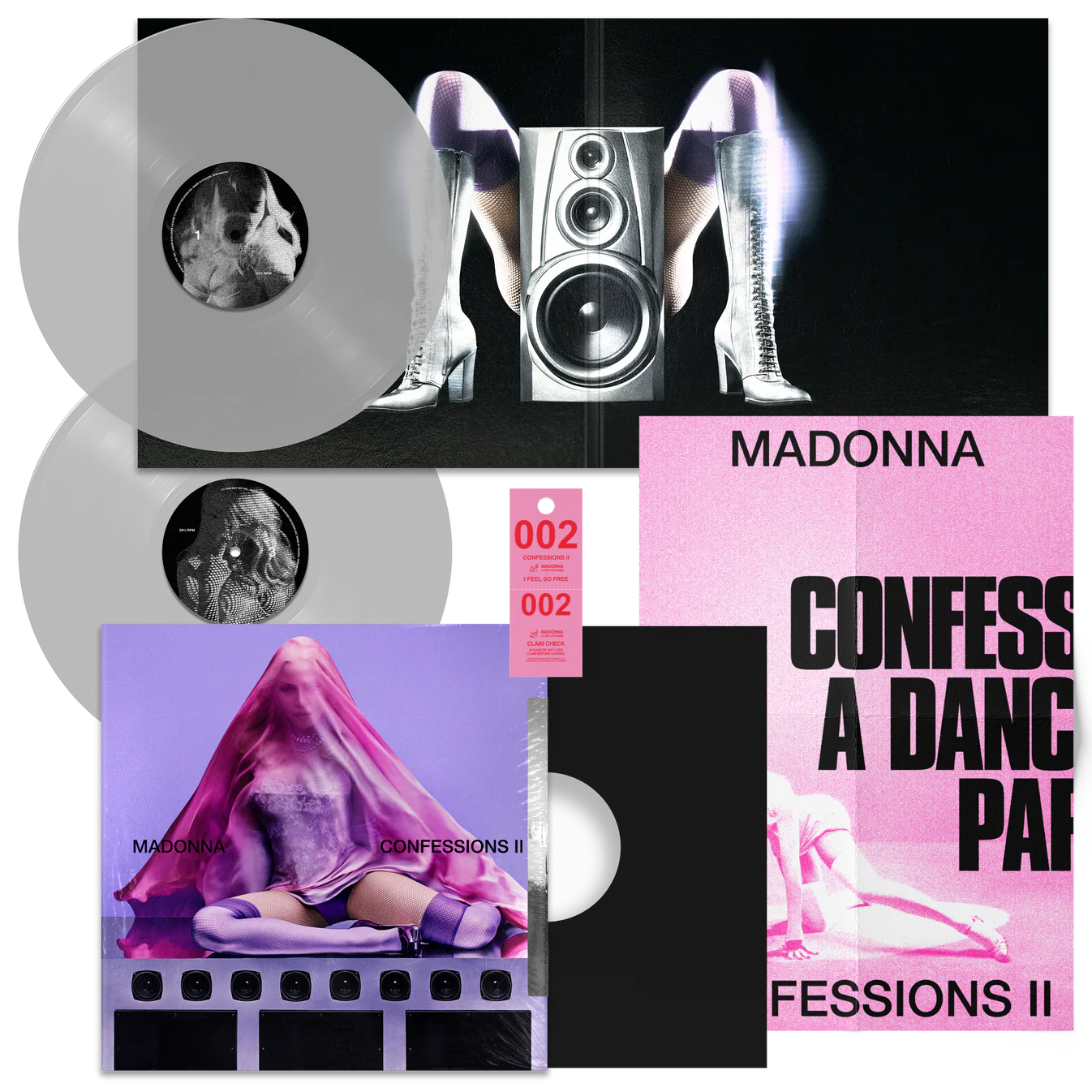 Madonna - Confessions II (Numbered Deluxe Clear 2LP Vinyl + Poster)