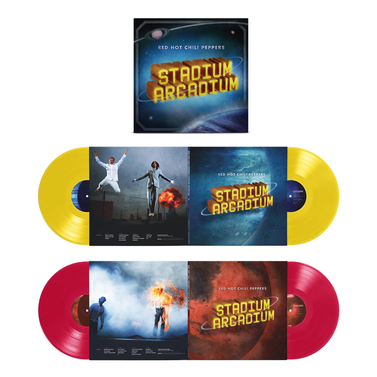 Red Hot Chili Peppers - Stadium Arcadium (20th Anniversary Canary Yellow and Apple Red 4LP Vinyl Box Set)