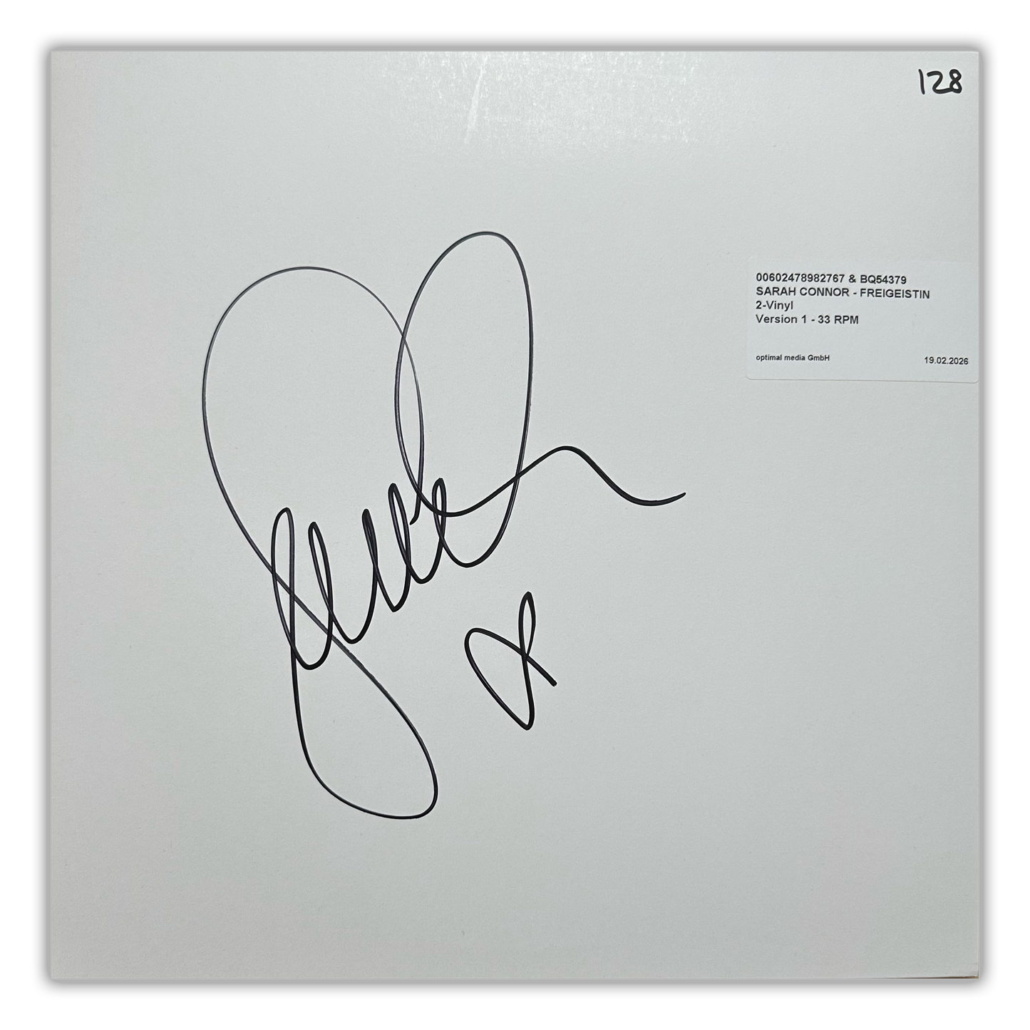 Sarah Connor - Freigeistin (Signed & Numbered Deluxe Edition Black 2LP Vinyl Test Pressing)