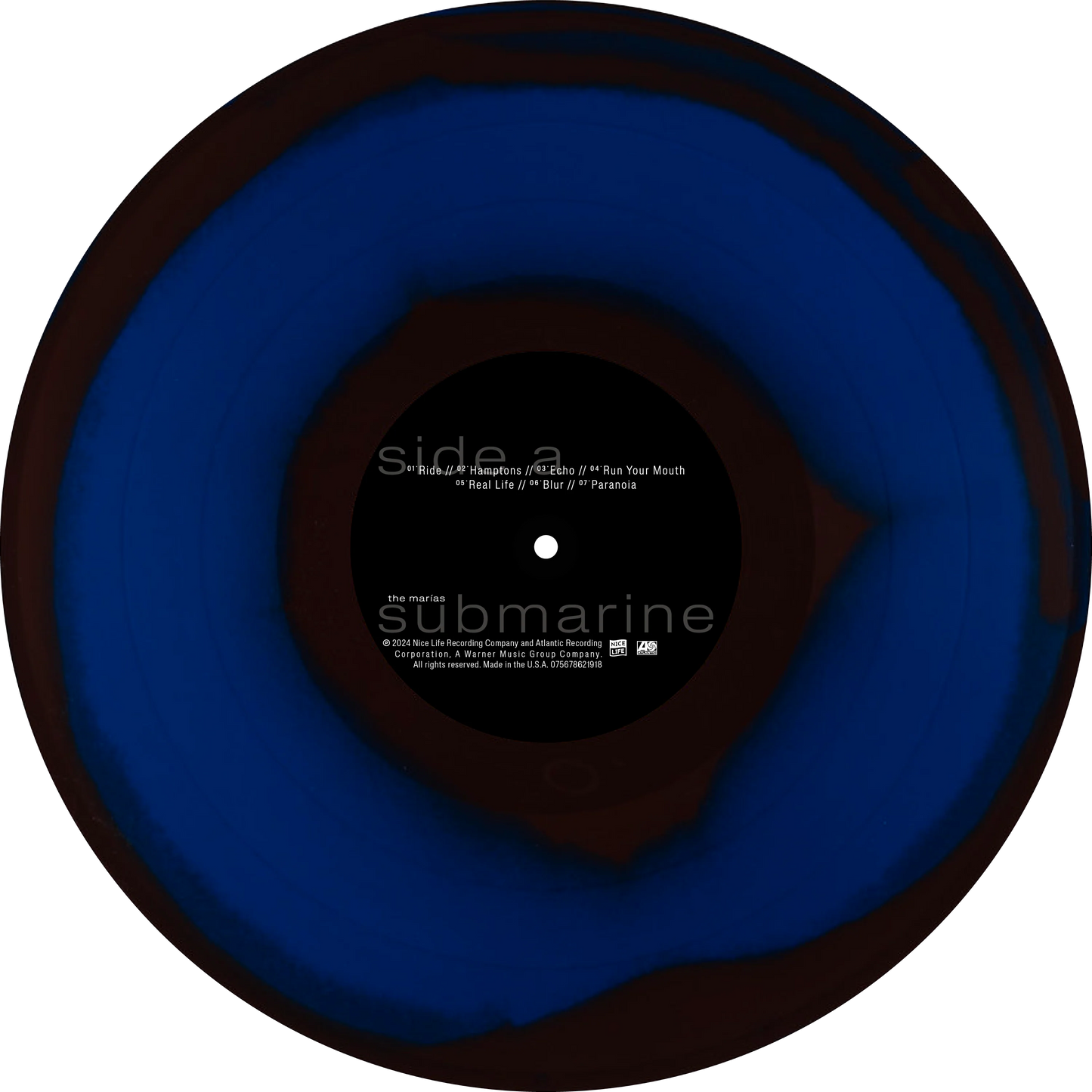 The Marias - Submarine (Numbered Blue and Black Color-in-Color Vinyl + Alternative Cover)