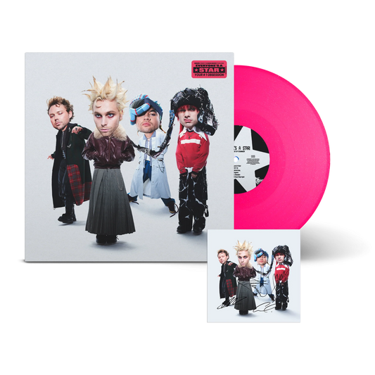 5 Seconds Of Summer - Everyone's A Star! (Hot Pink Glitter Vinyl + Signed Art Card)