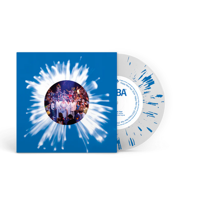 ABBA - Happy New Year 2024 (Numbered Clear & Blue Splatter 7" Vinyl)