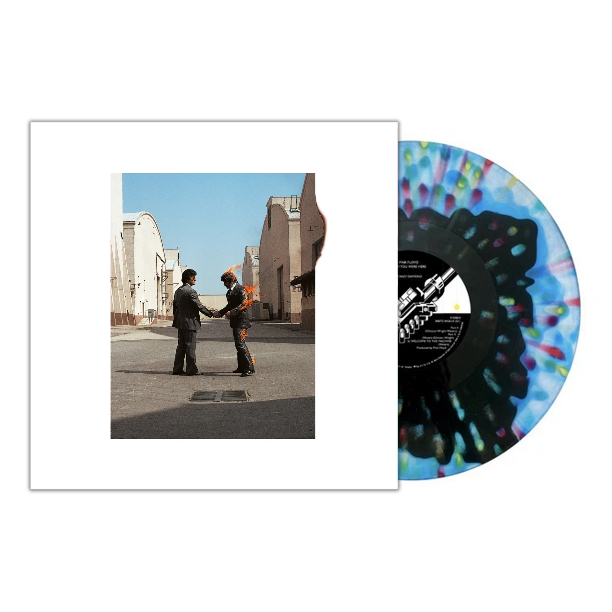 Pink Floyd - Wish You Were Here (50th Anniversary Numbered Quadratic Coral Splatter Vinyl) - Vinyl Planet 2020