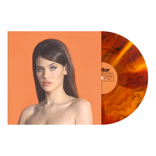 Sienna Spiro - Visitor (Numbered Ripple Line Effect In Transparent Orange + Brown and Black Mahogany Melt Vinyl)