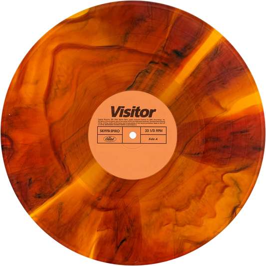 Sienna Spiro - Visitor (Numbered Ripple Line Effect In Transparent Orange + Brown and Black Mahogany Melt Vinyl)