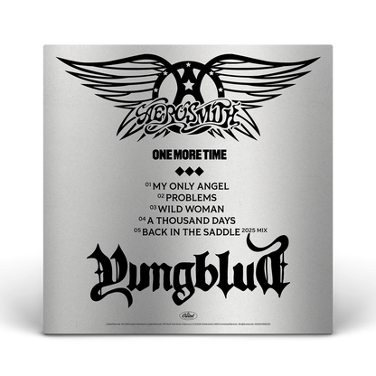 Aerosmith & Yungblud - One More Time (Single Sided Silver Vinyl + Signed Art Cart from Yungblud + Poster)