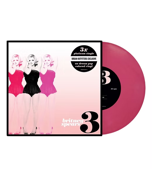 Britney Spears - 3 (Urban Outfitters 7" Pink Dream Pop Vinyl Single)