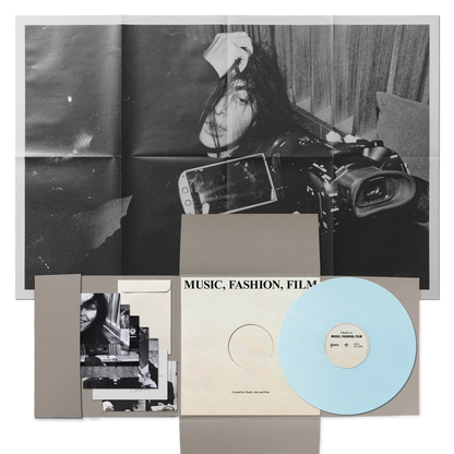 Charli XCX - Music, Fashion, Film (Baby Blue Vinyl Deluxe Custom Folder + Signed Artcard)