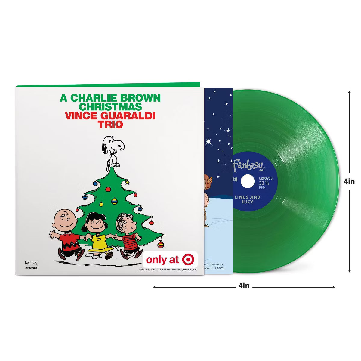 Vince Guaraldi Trio - A Charlie Brown Christmas (4" Green Tiny Vinyl)