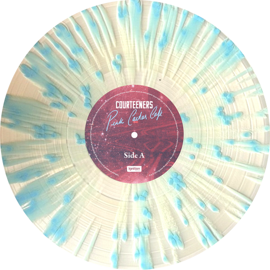 The Courteeners - Pink Cactus Café (Numbered Transparent with Blue & White Splatter + Pop-Up Sleeve)