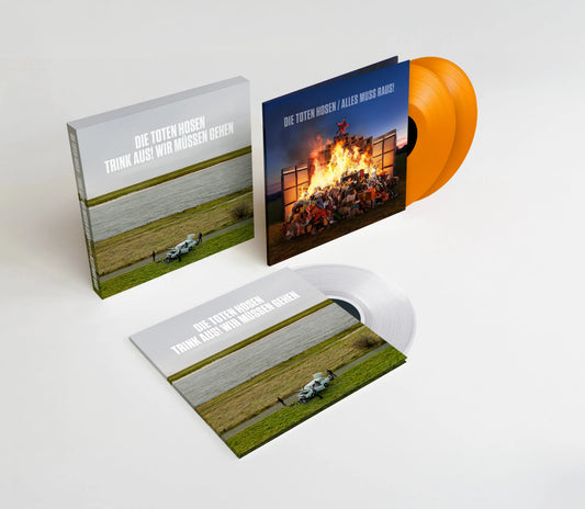 Die Toten Hosen - Trink aus! Wir müssen gehen / Alles muss raus! (Numbered Clear & Orange 3LP Vinyl Box Set)