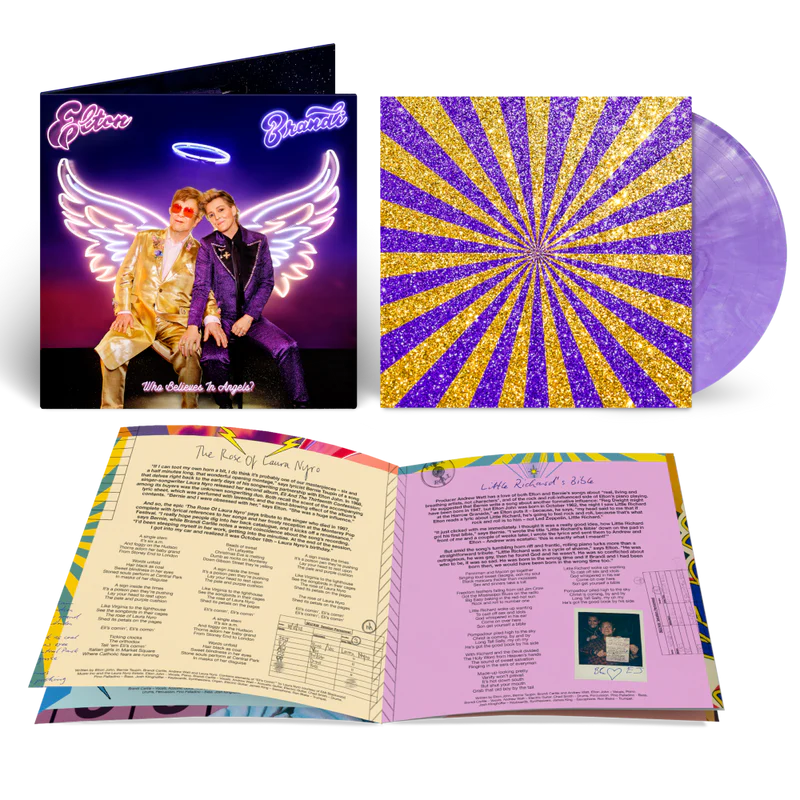 Elton John - Who Believes In Angels? (Alternative Cover Purple Marble Vinyl + Slipmat)