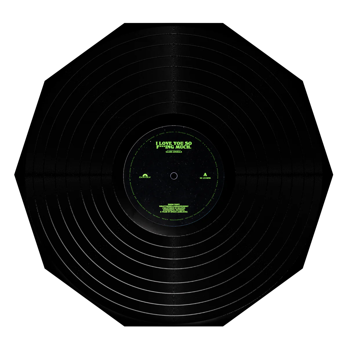 Glass Animals - I Love You So F***ing Much (Black Shape Decagon Vinyl)