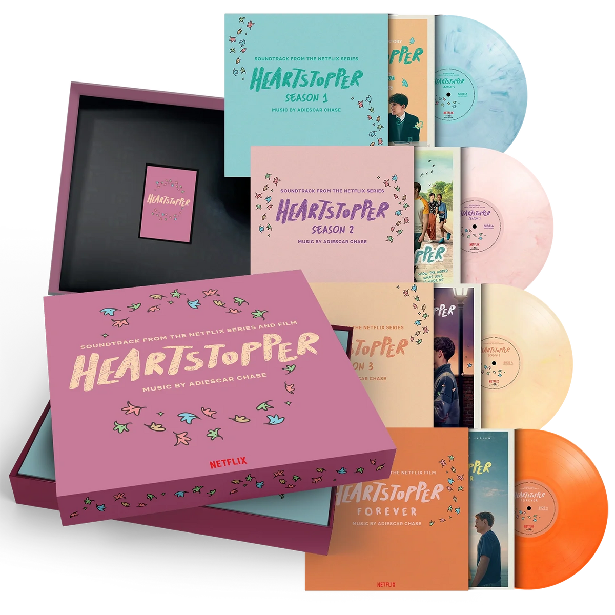 Heartstopper Soundtrack (Numbered Deluxe 4LP Colored Vinyl Box - 1st Pressing)