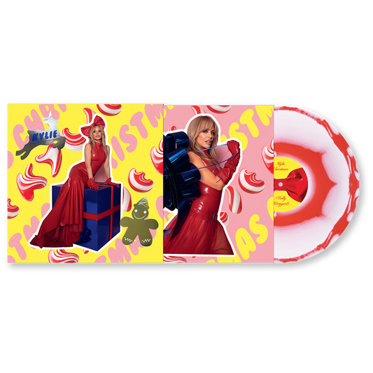 Kylie Minogue - Kylie Christmas (Fully Wrapped) (Candy Cane Vinyl + Signed 12" Art Card)