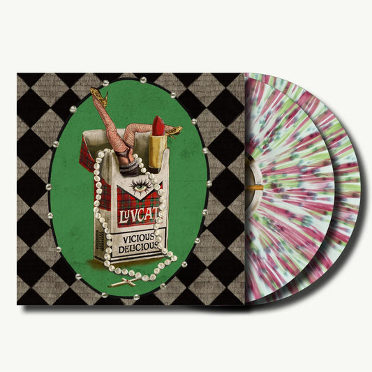 Luvcat - Vicious Delicious (Numbered Cream with Burgundy and Olive Green Splatter 2LP Vinyl)