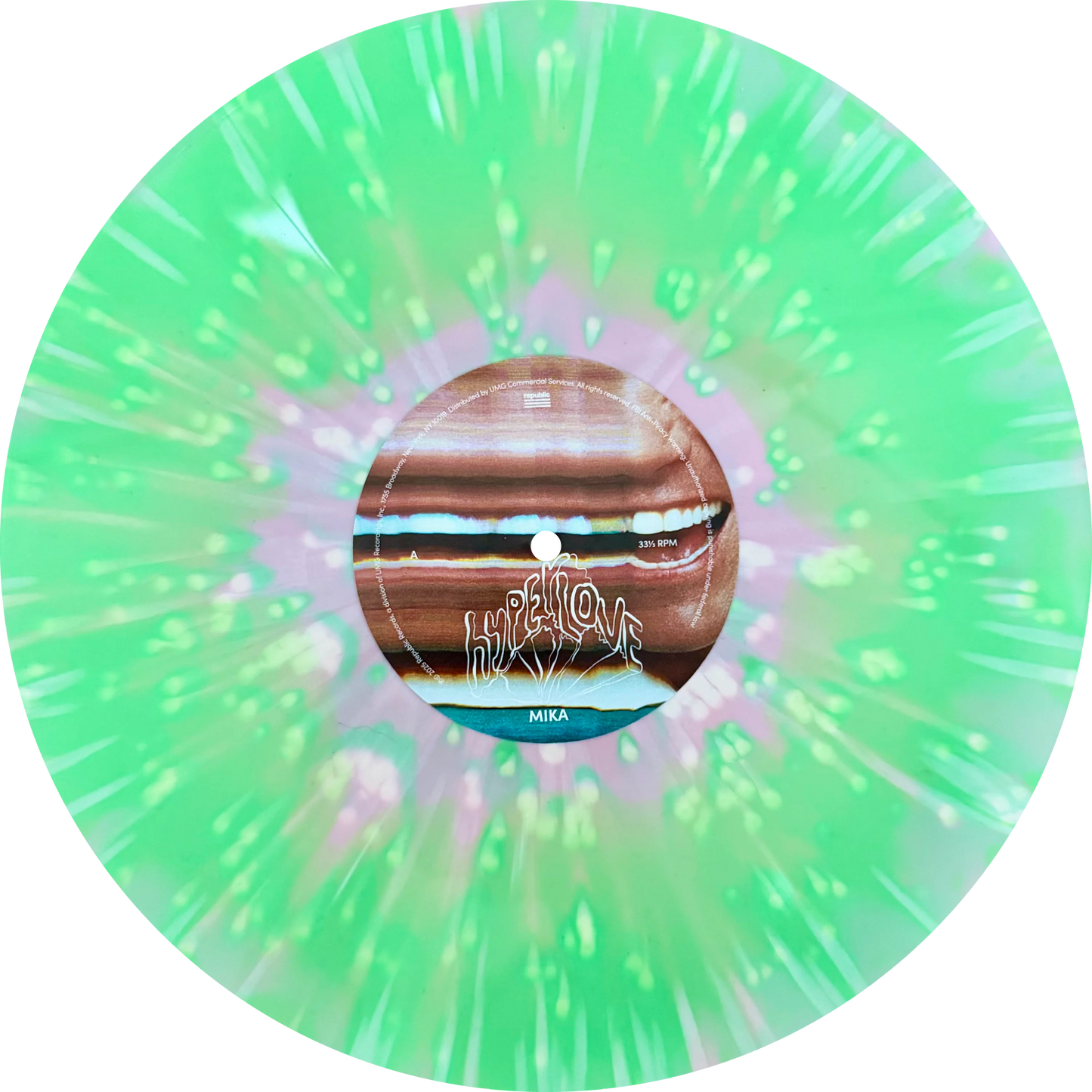 Mika - Hyperlove (Numbered Baby Pink / Spring Green with Cream Splatter Vinyl)