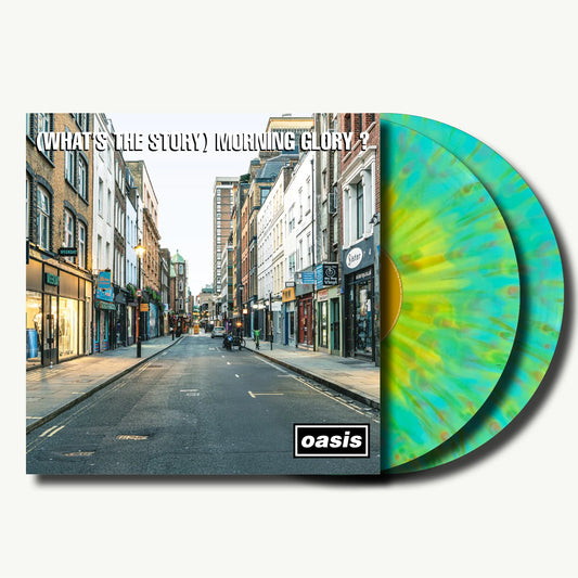 Oasis - (What's The Story) Morning Glory? (30th Anniversary Lenticular Cover Numbered Turquoise & Yellow Splatter 2LP Vinyl)
