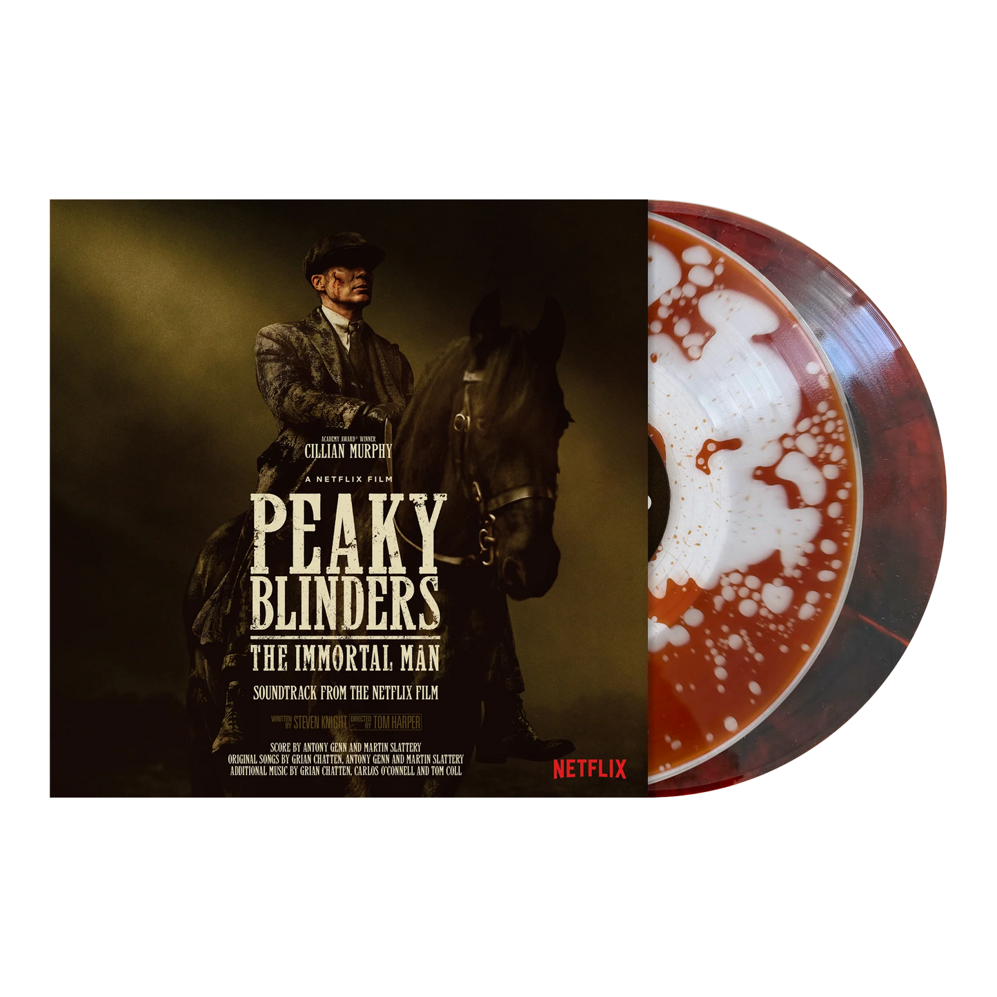 Peaky Blinders - The Immortal Man Soundtrack (Clear with Brown Liquid Whisky Filled & Brow and Black Marble 2LP Vinyl)