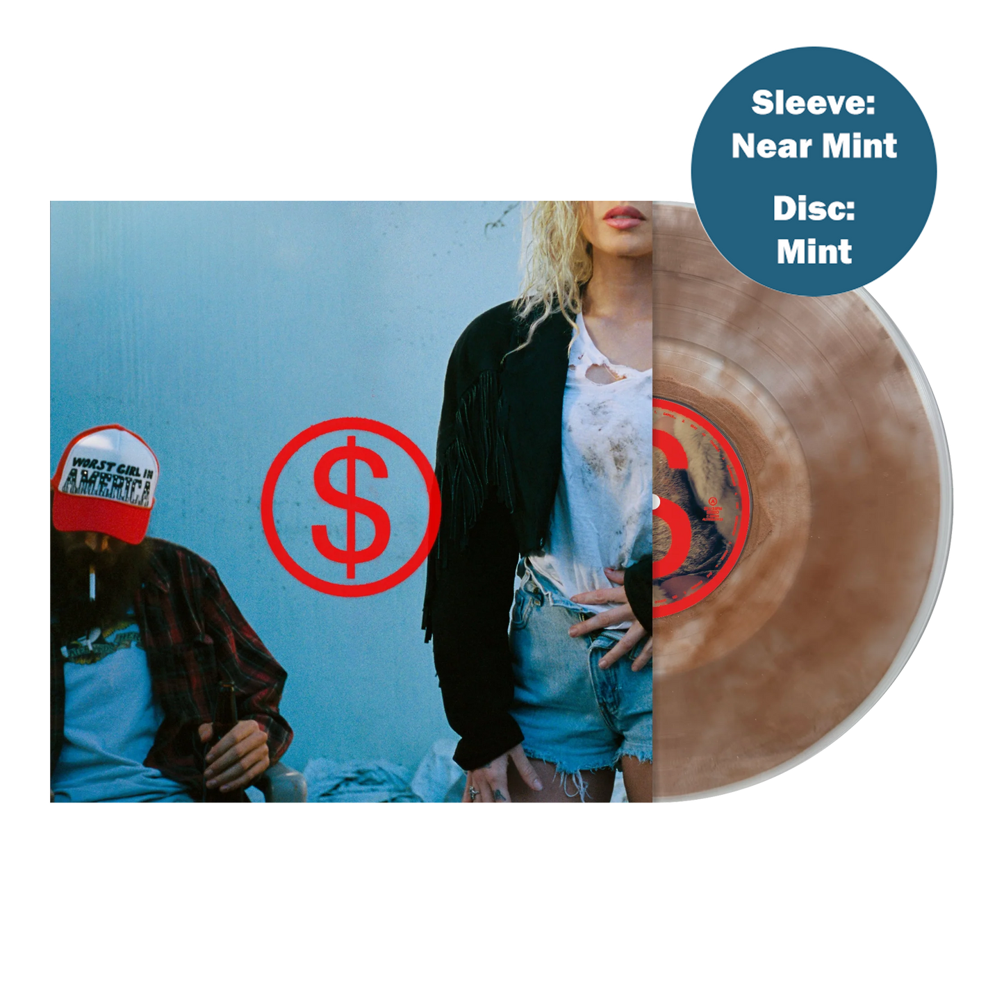 Slayyyter - Wor$t Girl In America (Brown Dirt Filled Vinyl + Poster) (Sleeve: Near Mint)