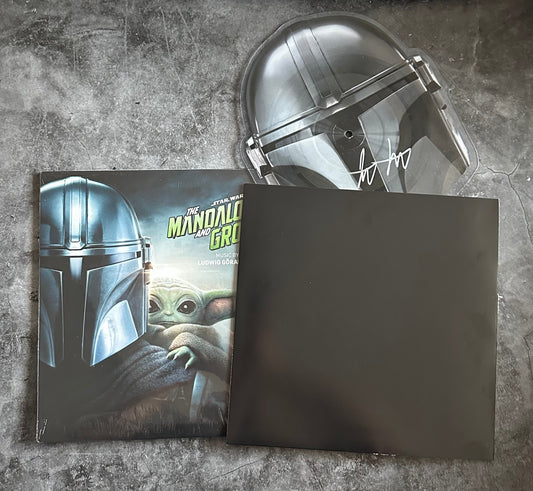 Star Wars: The Mandalorian and Grogu (Signed 10" Helmet Die Cut Vinyl)