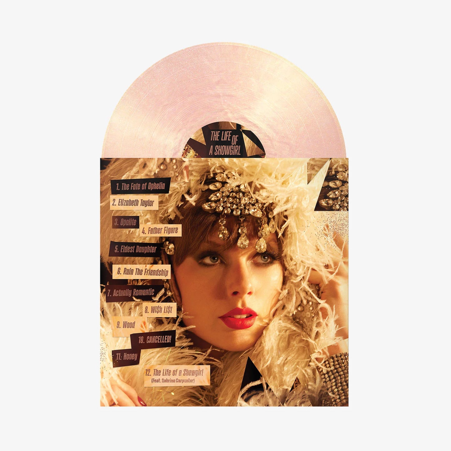 Taylor Swift - The Life Of A Showgirl (Summertime Spritz Pink Shimmer Vinyl + Poster)