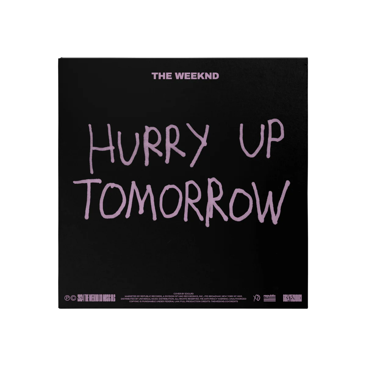 The Weeknd x Harmony Korine For EDGLRD - Hurry Up Tomorrow (Collector's Edition Black Vinyl)